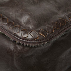 ボッテガヴェネタ イントレチャート トートバッグ ブラウン レザー レディース BOTTEGAVENETA 【中古】
