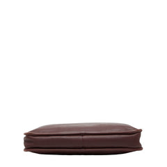 ロエベ アナグラム ハンドバッグ ビジネスバッグ ブリーフケース ボルドー ワインレッド レザー メンズ LOEWE 【中古】