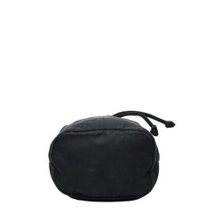 プラダ 三角ロゴプレート ポーチ ブラック ナイロン レディース PRADA 【中古】
