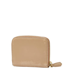 プラダ 三角ロゴプレート コインケース カードケース 小銭入れ 1M0268 ベージュ サフィアーノレザー レディース PRADA 【中古】