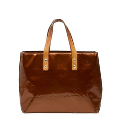 ルイ ヴィトン モノグラム ヴェルニ リードPM ハンドバッグ M91146 ブロンズ ブラウン パテントレザー レディース LOUIS VUITTON 【中古】
