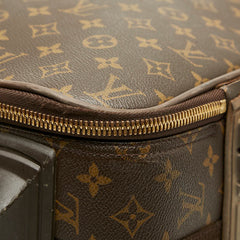 ルイ ヴィトン モノグラム ペガス55 キャリーバッグ スーツケース M23294 ブラウン PVC レザー レディース LOUIS VUITTON 【中古】