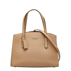 コーチ CHARLIE CARRYALL 28 チャーリー キャリーオール ハンドバッグ ショルダーバッグ 2WAY 29529 ベージュ レザー レディース COACH 【中古】