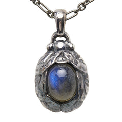 ジョージジェンセン 1997 イヤーペンダント ラブラドライト ネックレス SV925 シルバー レディース Georg Jensen 【中古】