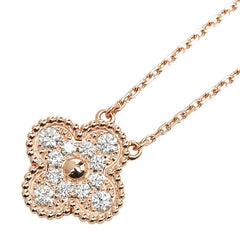 ヴァンクリーフ&アーペル VCARP2R300 K18PG ピンクゴールド 0.48ctmm ヴィンテージアルハンブラ ネックレス レディース Van Cleef & Arpels 【中古】