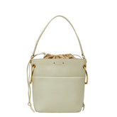 クロエ ロイ バケットバッグ ハンドバッグ ショルダーバッグ アイボリー ホワイト レザー レディース Chloe 【中古】