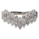 Pt900 プラチナ ダイヤ0.5ct リング 指輪 レディース 8.5号 【中古】