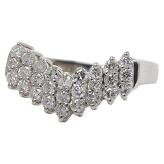 Pt900 プラチナ ダイヤ0.5ct リング 指輪 レディース 8.5号 【中古】