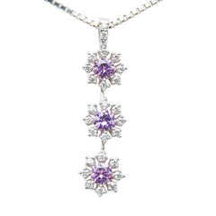 Pt900 プラチナ Pt850 プラチナ ピンクサファイヤ ピンクサファイア0.56ct ダイヤ0.18ct ペンダント ネックレス レディース 【中古】