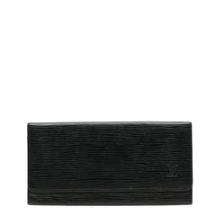 ルイ ヴィトン エピ ポルトエン カルト クレディ 札入れ 長財布 M63602 ブラック レザー メンズ LOUIS VUITTON 【中古】