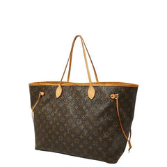 ルイ ヴィトン モノグラム ネヴァーフルGM トートバッグ ショルダーバッグ M40157 ブラウン PVC レザー レディース LOUIS VUITTON 【中古】