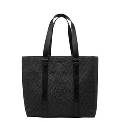 マイケルコース MKシグネチャー トートバッグ ハンドバッグ 37F1LCOT3B ブラック PVC レザー メンズ Michael Kors 【中古】