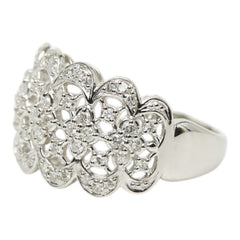 Pt900 プラチナ ダイヤ0.5ct リング 指輪 レディース 12号 【中古】