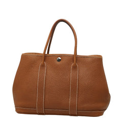 エルメス ガーデンパーティTPM ハンドバッグ ゴールド ブラウン ネゴンダ レディース HERMES 【中古】