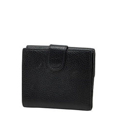 グッチ インターロッキングG 二つ折り財布 615525 ブラック レザー レディース GUCCI 【中古】
