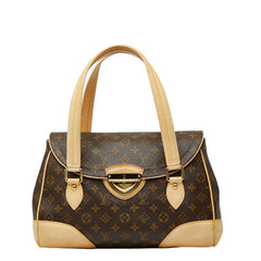 ルイ ヴィトン モノグラム ビバリーGM ハンドバッグ ショルダーバッグ M40120 ブラウン PVC レザー レディース LOUIS VUITTON 【中古】