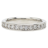 Pt900 プラチナ ダイヤ0.50ct ハーフエタニティ リング 指輪 レディース 13号 【中古】