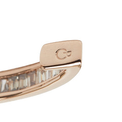 K18PG ピンクゴールド ダイヤ1.08ct ジーエスティーヴィー イヤーカフ オーバルデザイン イヤリング レディース 【中古】