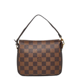 ルイ ヴィトン ダミエ トゥルース メイクアップ アクセサリーポーチ ハンドバッグ N51982 ブラウン PVC レザー レディース LOUIS VUITTON 【中古】
