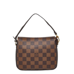 ルイ ヴィトン ダミエ トゥルース メイクアップ アクセサリーポーチ ハンドバッグ N51982 ブラウン PVC レザー レディース LOUIS VUITTON 【中古】