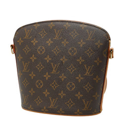 ルイ ヴィトン モノグラム ドルーオ 斜め掛け ショルダーバッグ M51290 ブラウン PVC レザー レディース LOUIS VUITTON 【中古】