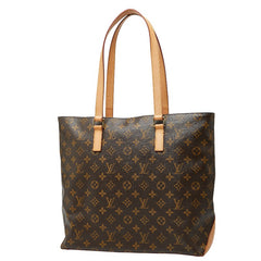 ルイ ヴィトン モノグラム カバメゾ ショルダーバッグ トートバッグ M51151 ブラウン PVC レザー レディース LOUIS VUITTON 中古