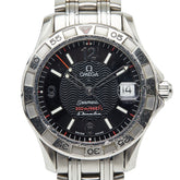 オメガ シーマスター オメガマチック 腕時計 2516.50 クオーツ ブラック文字盤 ステンレススチール メンズ OMEGA 【中古】
