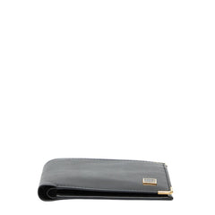ダンヒル ロゴ 二つ折り財布 ブラック レザー レディース Dunhill 【中古】