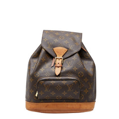 ルイ ヴィトン モノグラム モンスリPM リュック バックパック M51137 ブラウン PVC レザー レディース LOUIS VUITTON 【中古】
