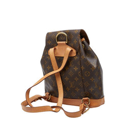ルイ ヴィトン モノグラム モンスリPM リュック バックパック M51137 ブラウン PVC レザー レディース LOUIS VUITTON 【中古】