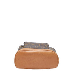 ルイ ヴィトン モノグラム モンスリPM リュック バックパック M51137 ブラウン PVC レザー レディース LOUIS VUITTON 【中古】
