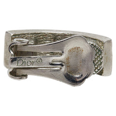 ディオール ロゴ イヤリング シルバー メタル レディース Dior 【中古】