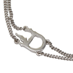 ディオール ブレスレット ダブルチェーン シルバー メタル レディース Dior 【中古】