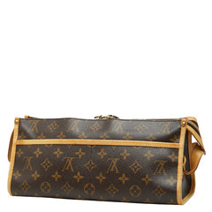 ルイ ヴィトン モノグラム ポパンクール ロン 斜め掛け ショルダーバッグ M40008 ブラウン PVC レザー レディース LOUIS VUITTON 【中古】
