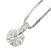 Pt900 プラチナ Pt850 プラチナ ダイヤ1.012ct ペンダント ネックレス レディース 【中古】