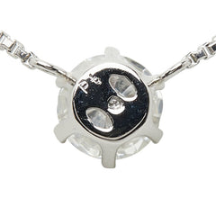 Pt850 プラチナ Pt プラチナ ダイヤ0.50ct プチネックレス ネックレス レディース 【中古】