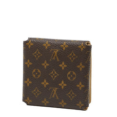 ルイ ヴィトン モノグラム ジュエリーケース アクセサリーケース ミニ アクセサリーポーチ ブラウン PVC レザー レディース LOUIS VUITTON 中古