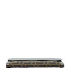 フェンディ ズッカ 長財布 2804 01339 088 ブラウン キャンバス レザー レディース FENDI 【中古】