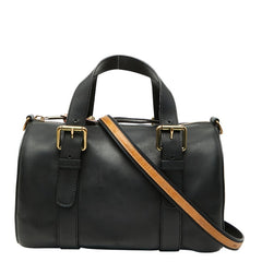 クロエ サム ハンドバッグ ミニボストン ショルダーバッグ 2WAY ブラック レザー レディース Chloe 中古