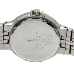 サンローラン 腕時計 9613-H22714 クオーツ ピンク文字盤 ステンレススチール レディース SAINT LAURENT 【中古】