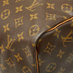 ルイ ヴィトン モノグラム キーポル50 ボストンバッグ M41426 ブラウン PVC レザー レディース LOUIS VUITTON 【中古】