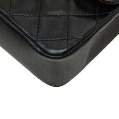 シャネル マトラッセ ココマーク ショルダーバッグ ブラック ゴールド ラムスキン レディース CHANEL 【中古】