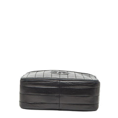 シャネル マドモアゼル ココマーク チェーン ショルダーバッグ ブラック ラムスキン レディース CHANEL 【中古】