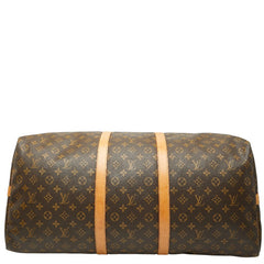 ルイ ヴィトン モノグラム キーポル バンドリエール60 ボストンバッグ M41412 ブラウン PVC レザー レディース LOUIS VUITTON 【中古】