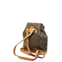 ルイ ヴィトン モノグラム モンスリMM リュック バッグパック M51136 ブラウン 茶 PVC レザー レディース LOUIS VUITTON 【中古】