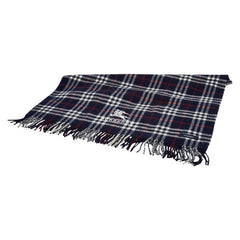 バーバリー ノバチェック ストール ネイビー ウール レディース BURBERRY 【中古】