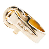 サルヴァトーレフェラガモ ガンチーニ ロゴ スカーフリング ゴールド メッキ レディース Salvatore Ferragamo 【中古】