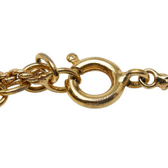 ディオール ネックレス ゴールド メッキ ラインストーン レディース Dior 【中古】