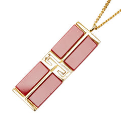 ジバンシー Gロゴ 1979 ネックレス ゴールド レッド メッキ レディース Givenchy 【中古】