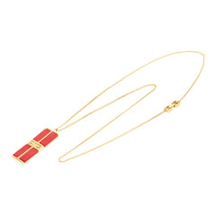 ジバンシー Gロゴ 1979 ネックレス ゴールド レッド メッキ レディース Givenchy 【中古】